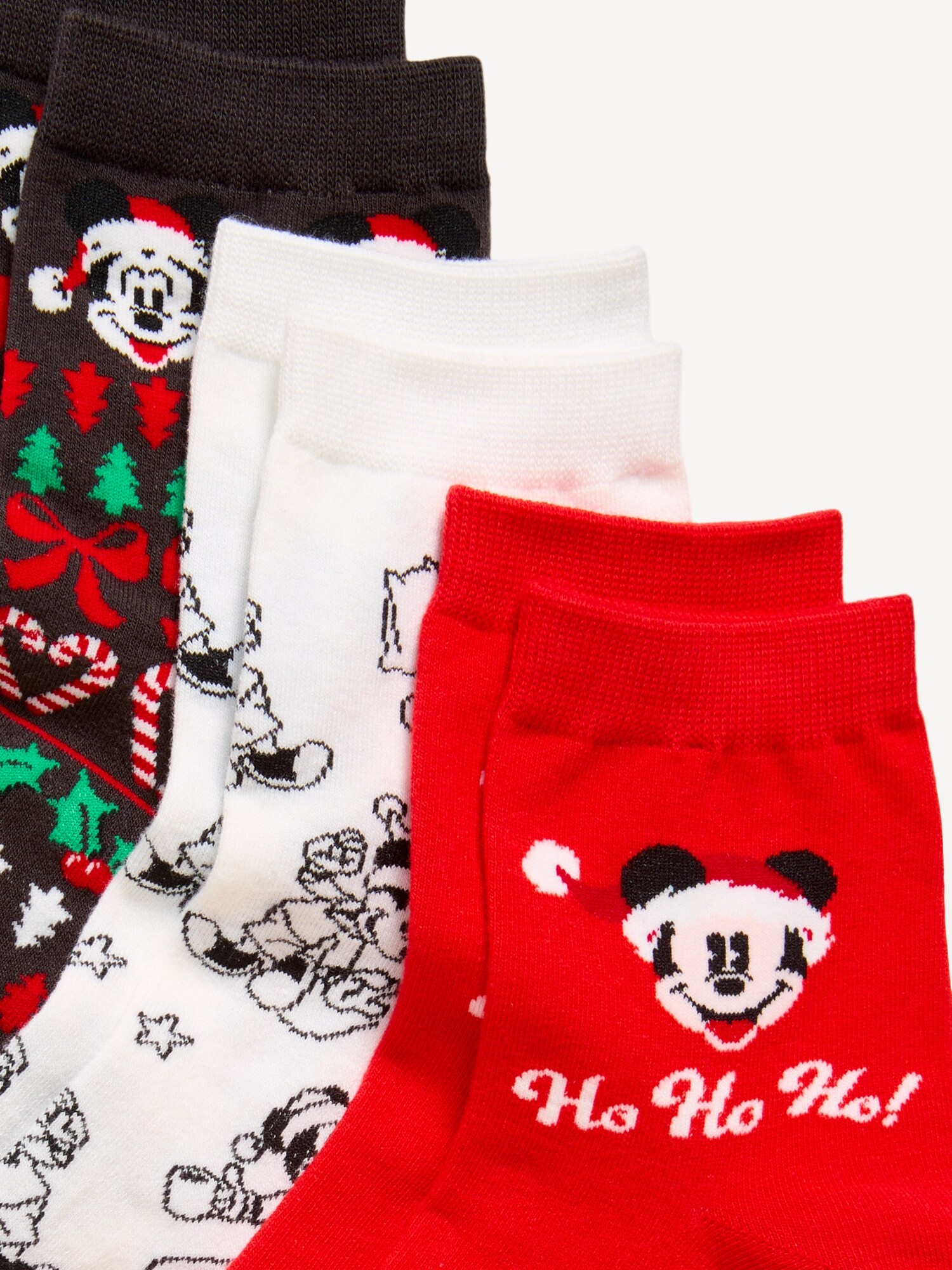 Носки, средней высоты, 3 шт. — Old Navy, цвет: Disney Mickey Holiday — фото 2