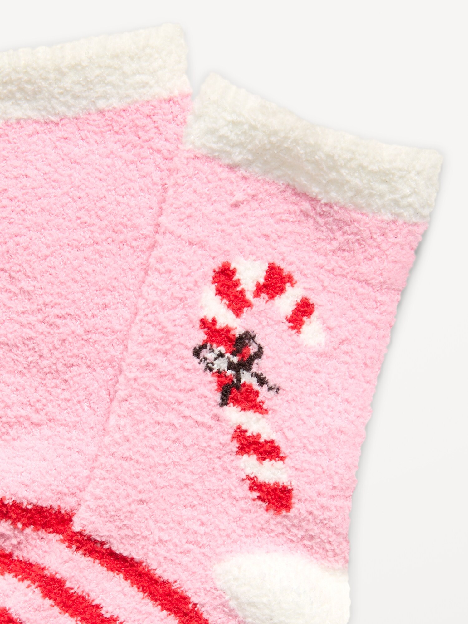 Детские тёплые носки Old Navy унисекс для малышей и младенцев, цвет: Checkered Candy Canes (Match The Fam!) — фото 2