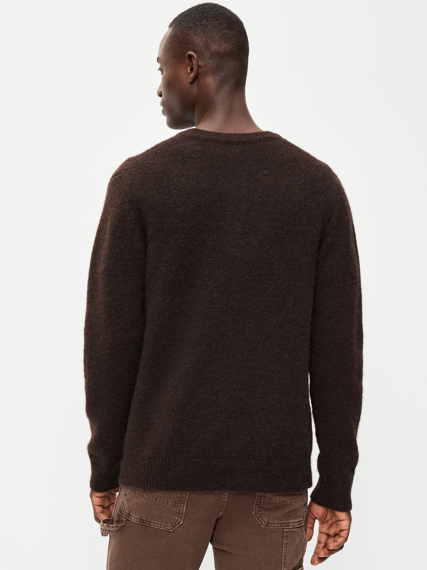 Wool-Blend Henley Sweater