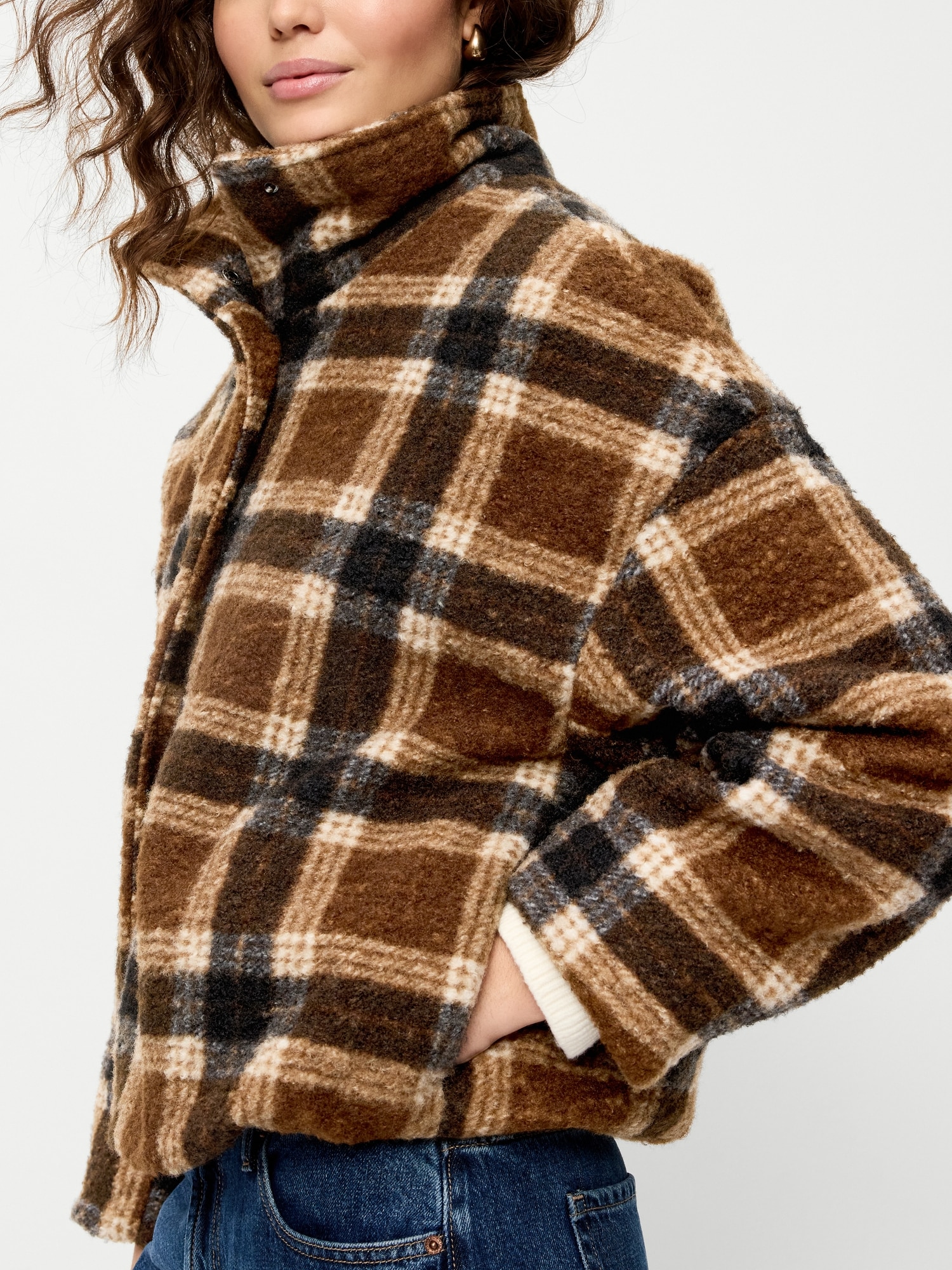 Wool Plaid Jacket