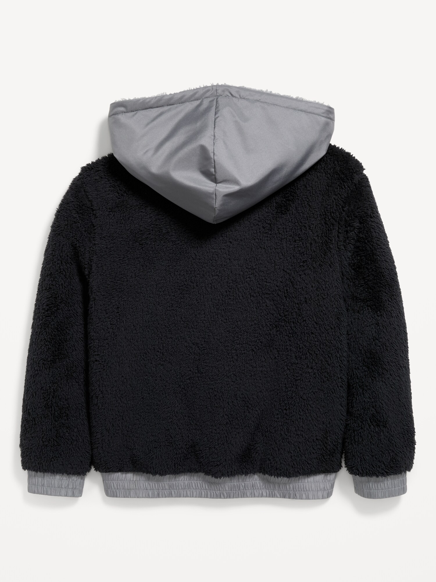 Детская куртка Old Navy Utility из шерпы на молнии для мальчиков, цвет: Чёрный — фото 3