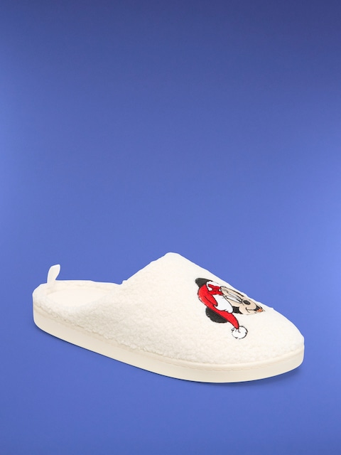 Old Navy x Disney Mickey Mouse Sherpa Slippers for Women