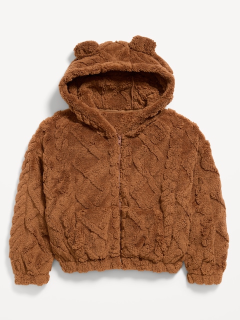Oversized Critter Full-Zip Hoodie for Girls