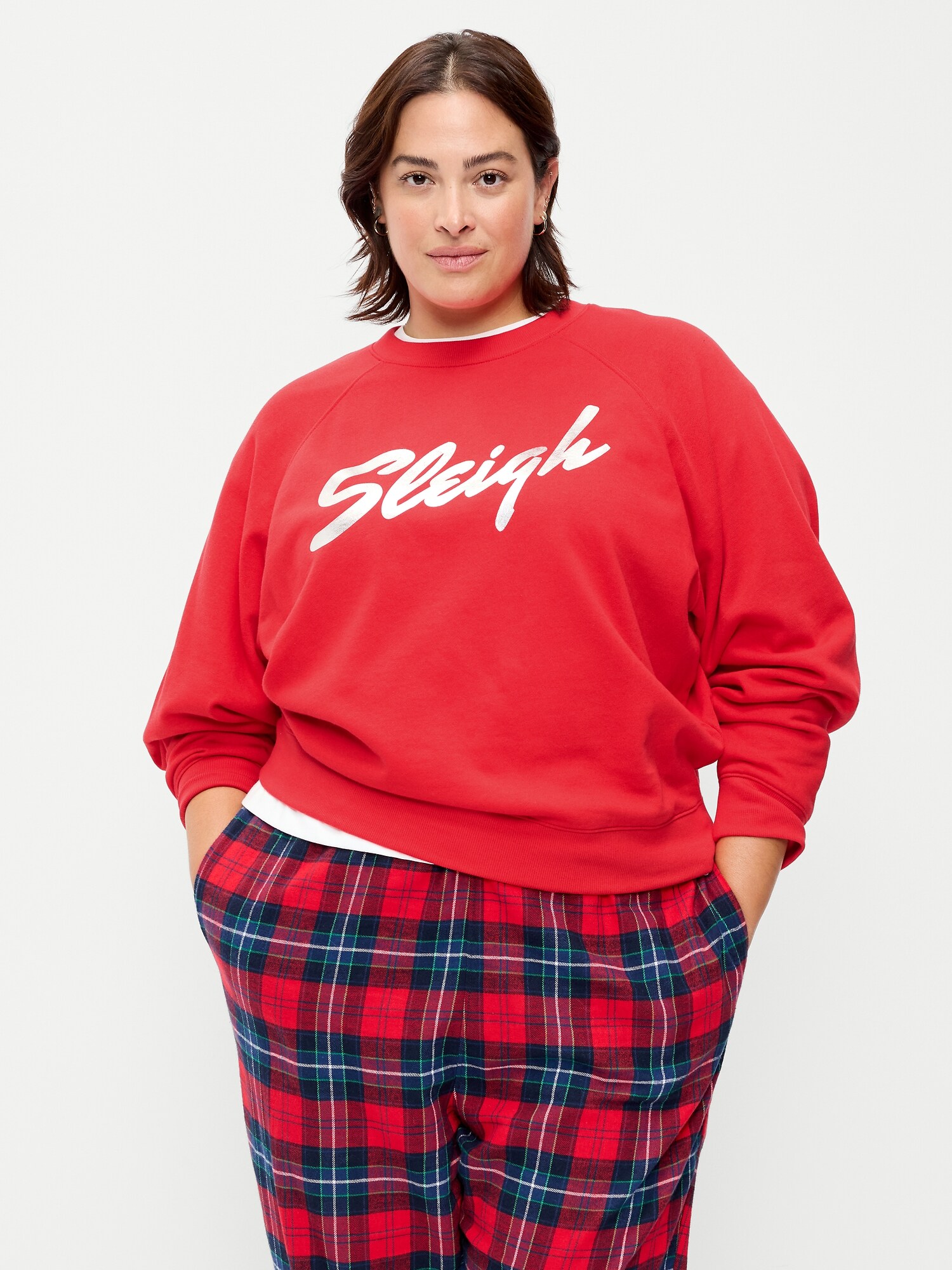 Женские толстовки Old Navy SoComfy Oversized Raglan, цвет: Amaryllis — фото 5
