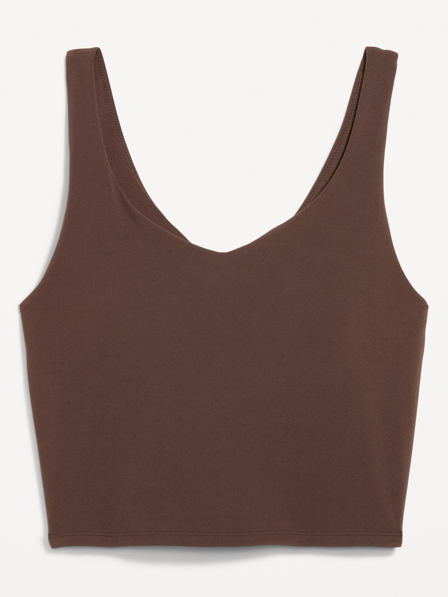 Женский топ Old Navy StudioSmooth Longline Top, цвет: Чёрный кофейный — фото 4