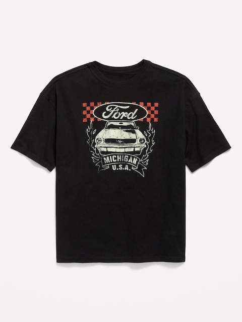 Ford ™ Oversized Gender-Neutral Graphic T-Shirt for Kids