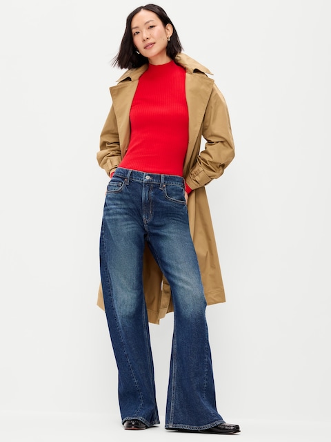 SoSoft Lite Ribbed Mock-Neck Sweater