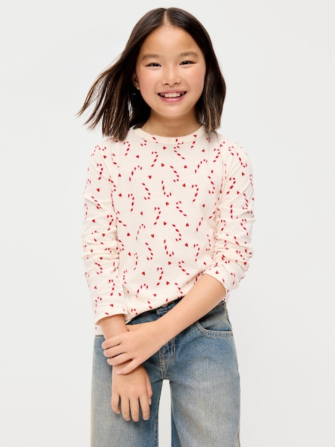 Printed Softest Long-Sleeve T-Shirt for Girls