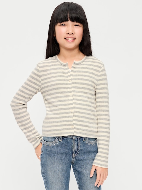 Printed Cardigan Sweater for Girls