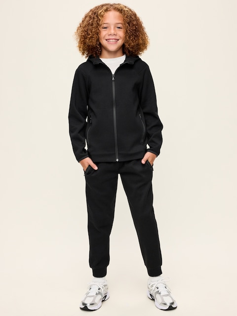 Dynamic Fleece Full-Zip Hoodie and Joggers Set for Boys