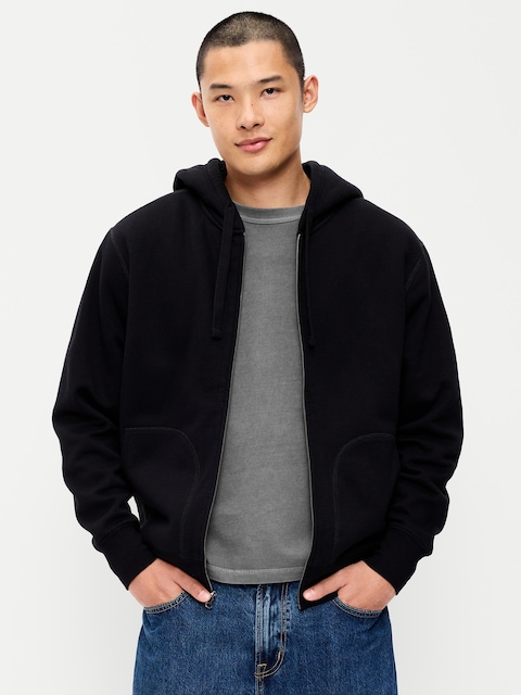 Sherpa-Lined Full-Zip Hoodie