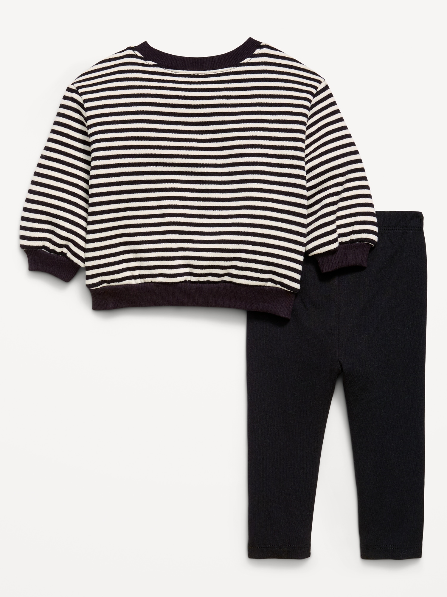 Graphic Sweatshirt and Leggings Set for Baby