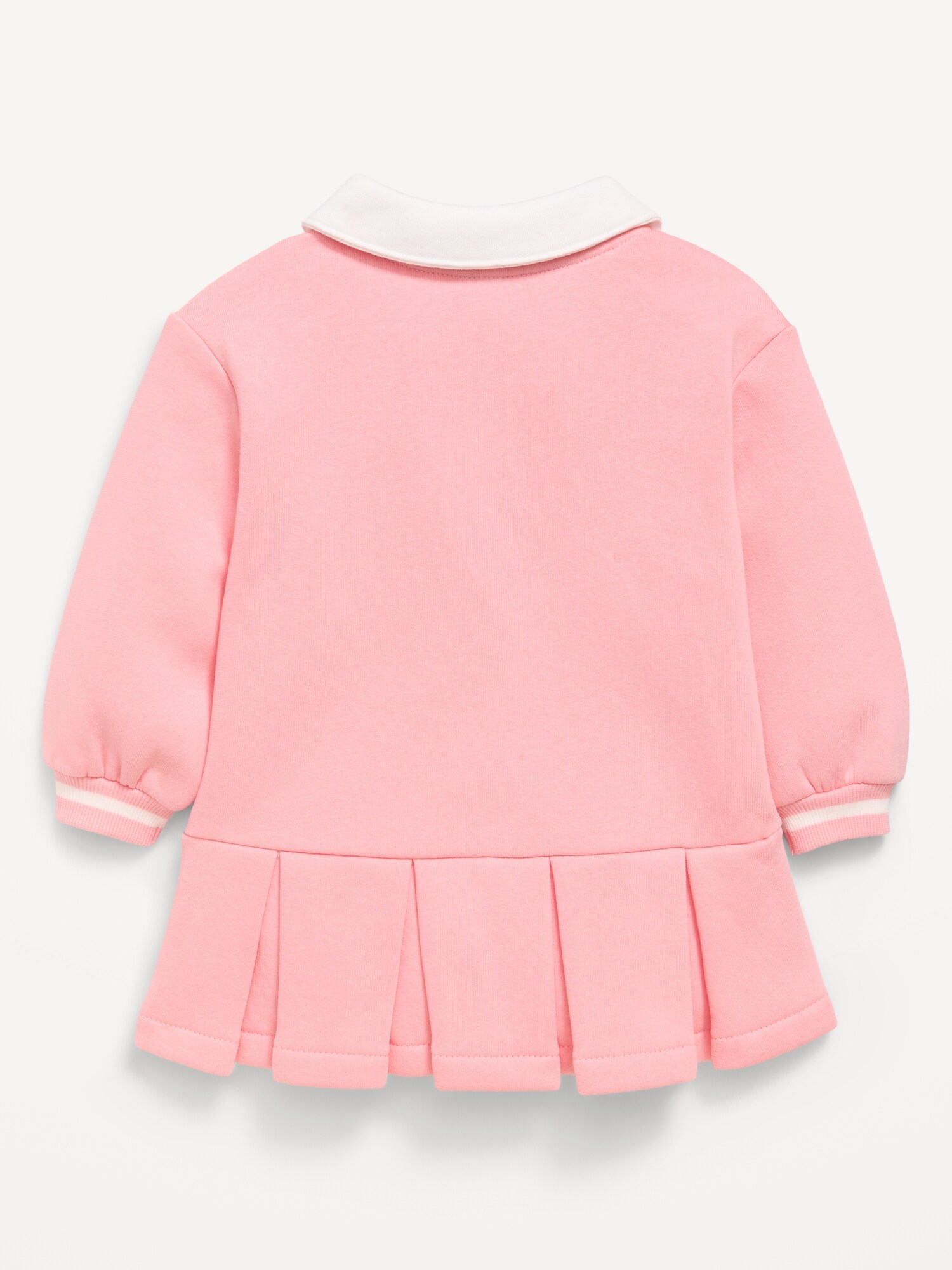 Платье Old Navy Long-Sleeve Collared Fleece Dress для малышей, цвет: Be Mine — фото 3