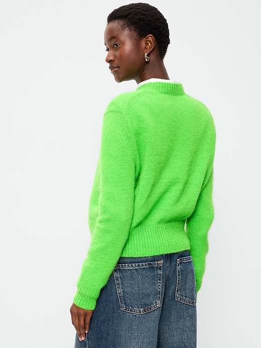 Naptime. ニットラガーシャツ　グリーン　Sサイズ　美品 Shrunken Cozy Crew-Neck Sweater | Old Navy