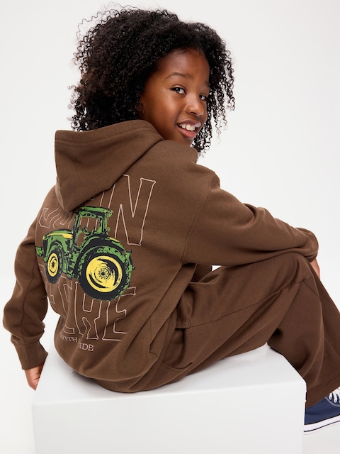John Deere™ Oversized Gender-Neutral Pullover Hoodie for Kids