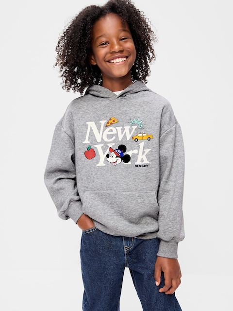 Old Navy x Disney Mickey Mouse Oversized Pullover Hoodie for Kids - Faux