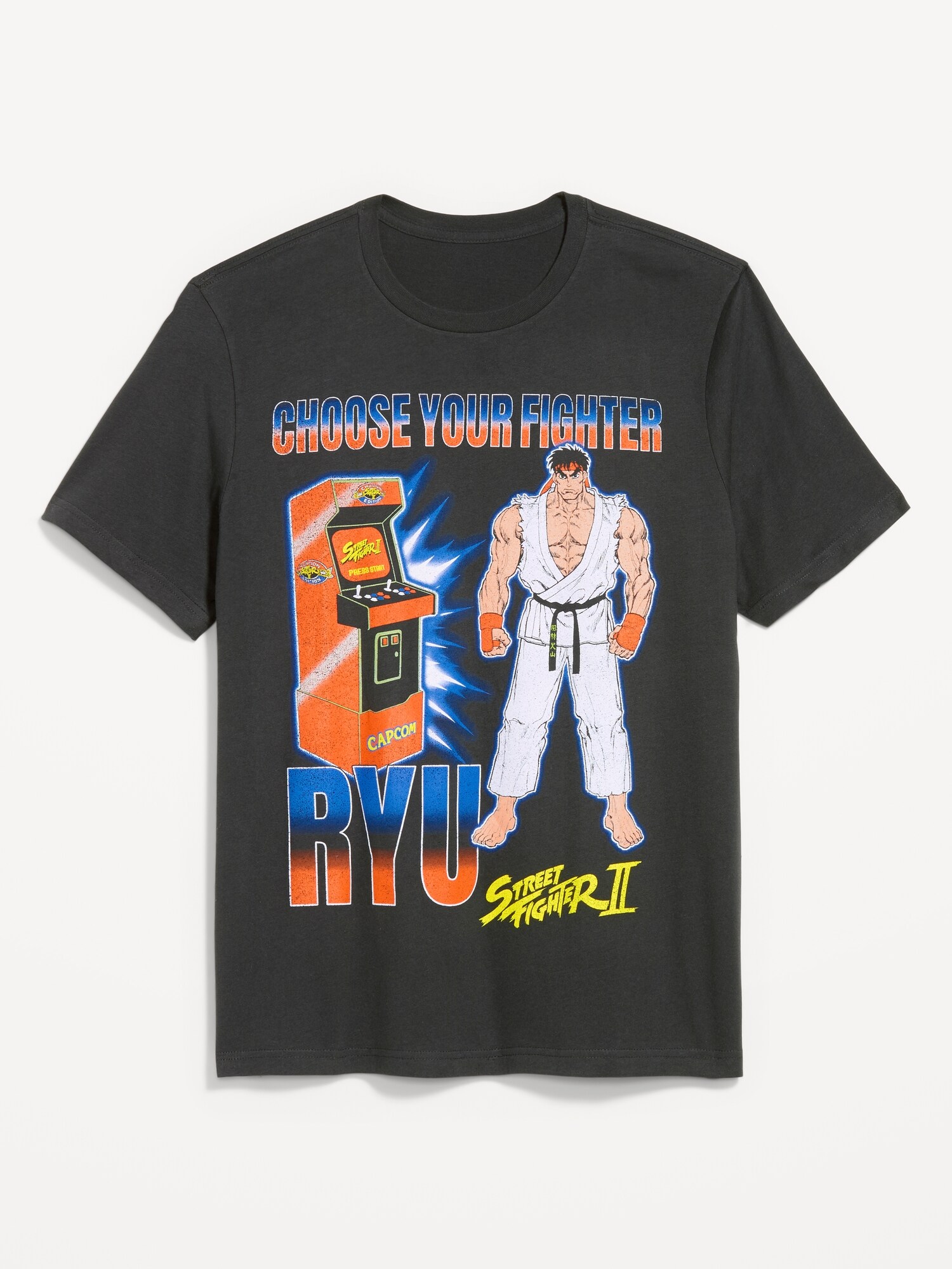 Мужская футболка Old Navy Street Fighter™ Ryu, цвет: Чёрный — фото 2