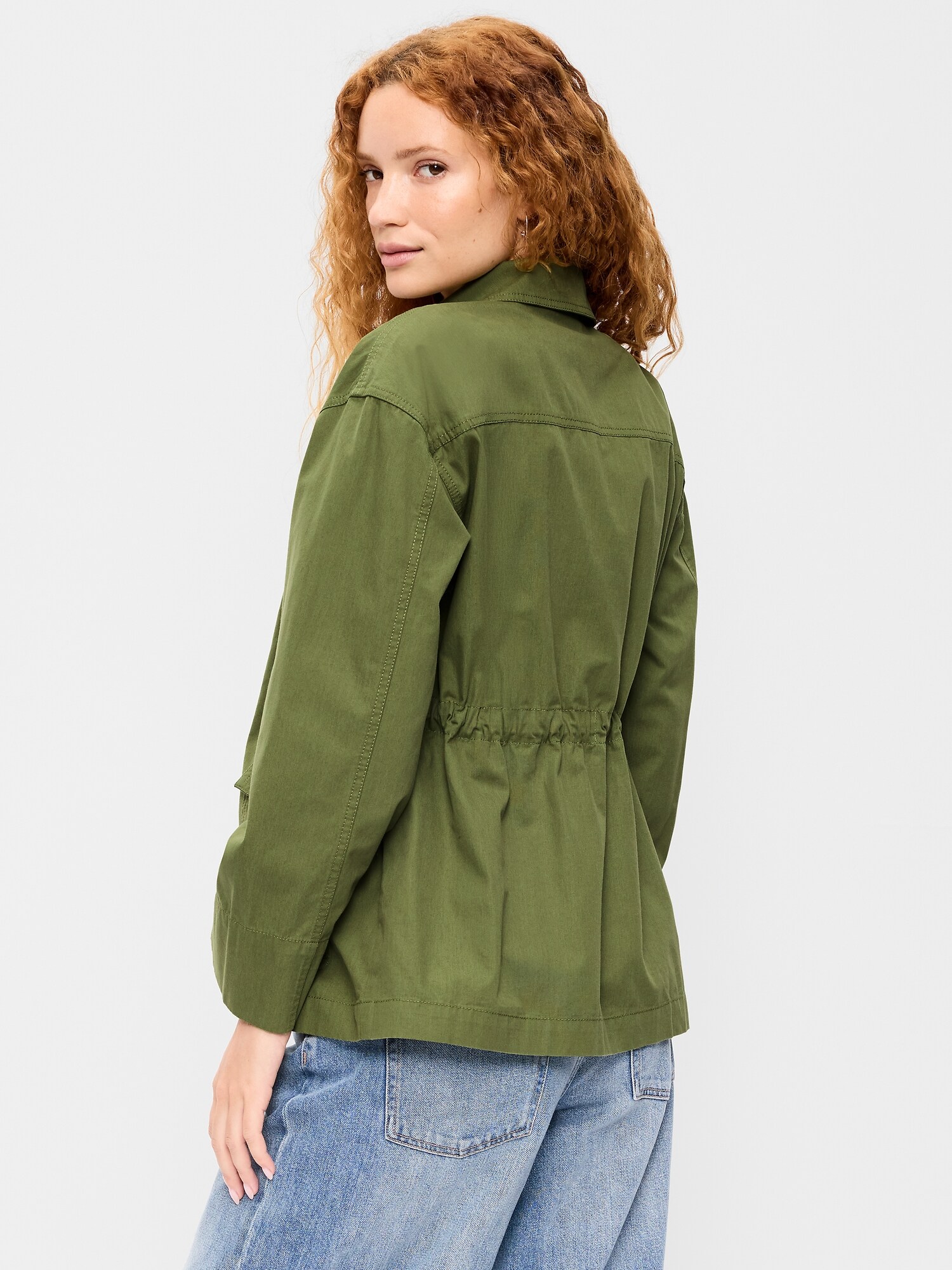 Женская куртка Old Navy Utility, цвет: Тёмно-зелёный — фото 2
