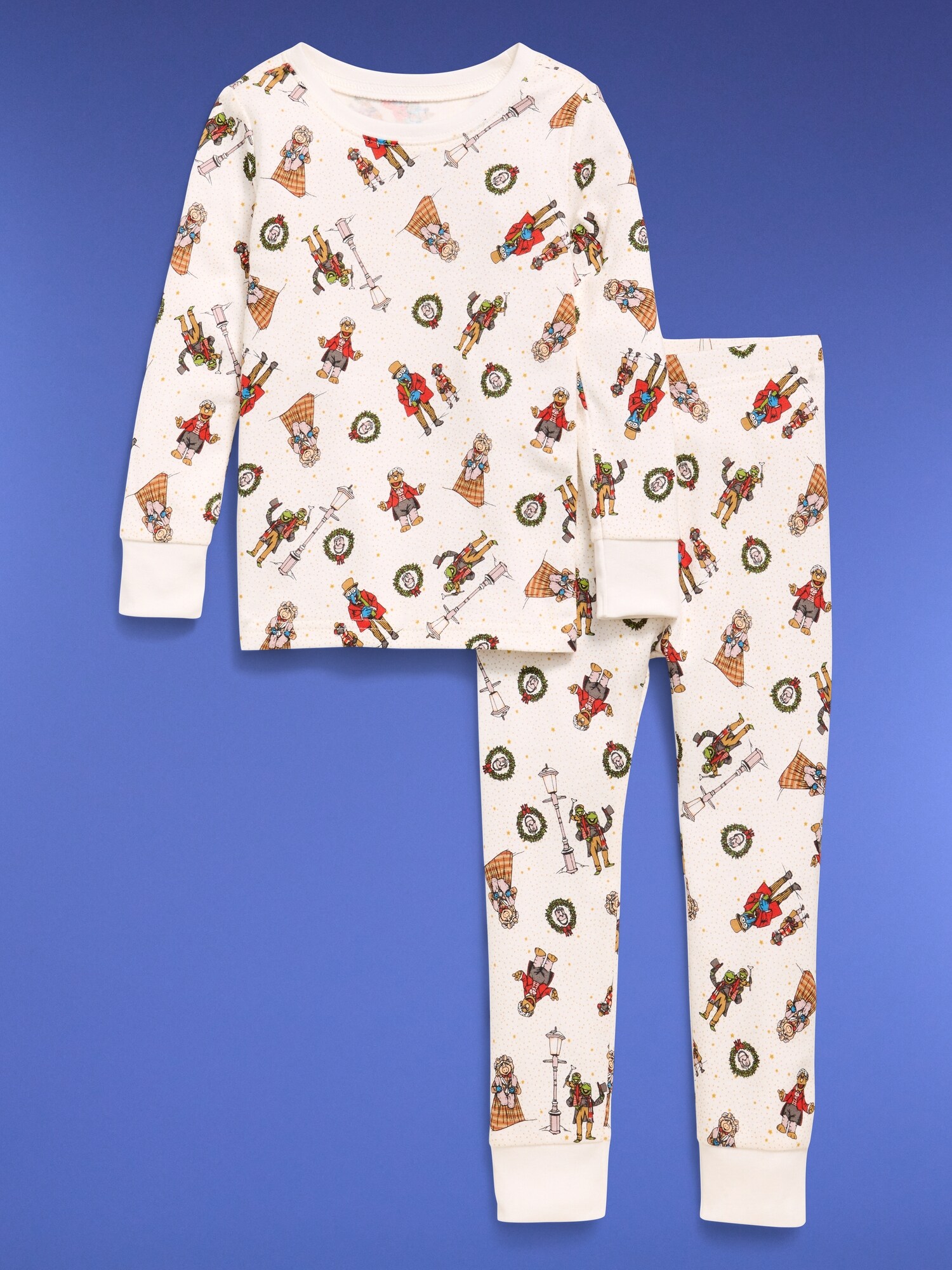 Пижамный комплект для детей, облегающий крой, с принтом — Old Navy, цвет: Disney Muppets (Match The Fam!) — фото 2