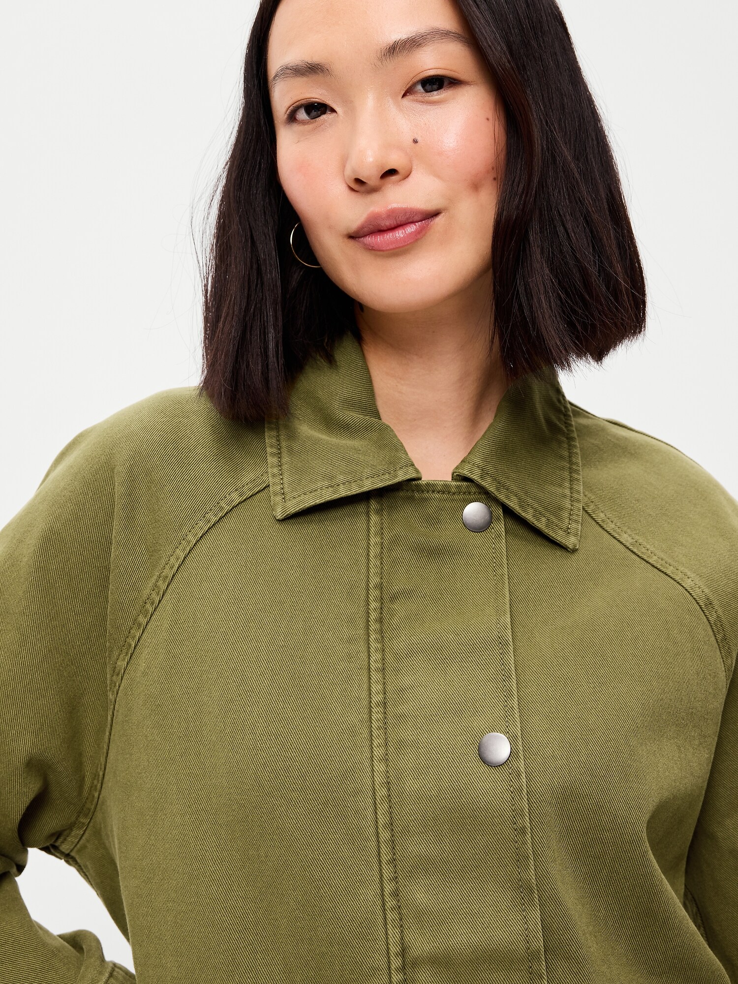Женская куртка Old Navy Belted Utility, цвет: Зелёный — фото 5