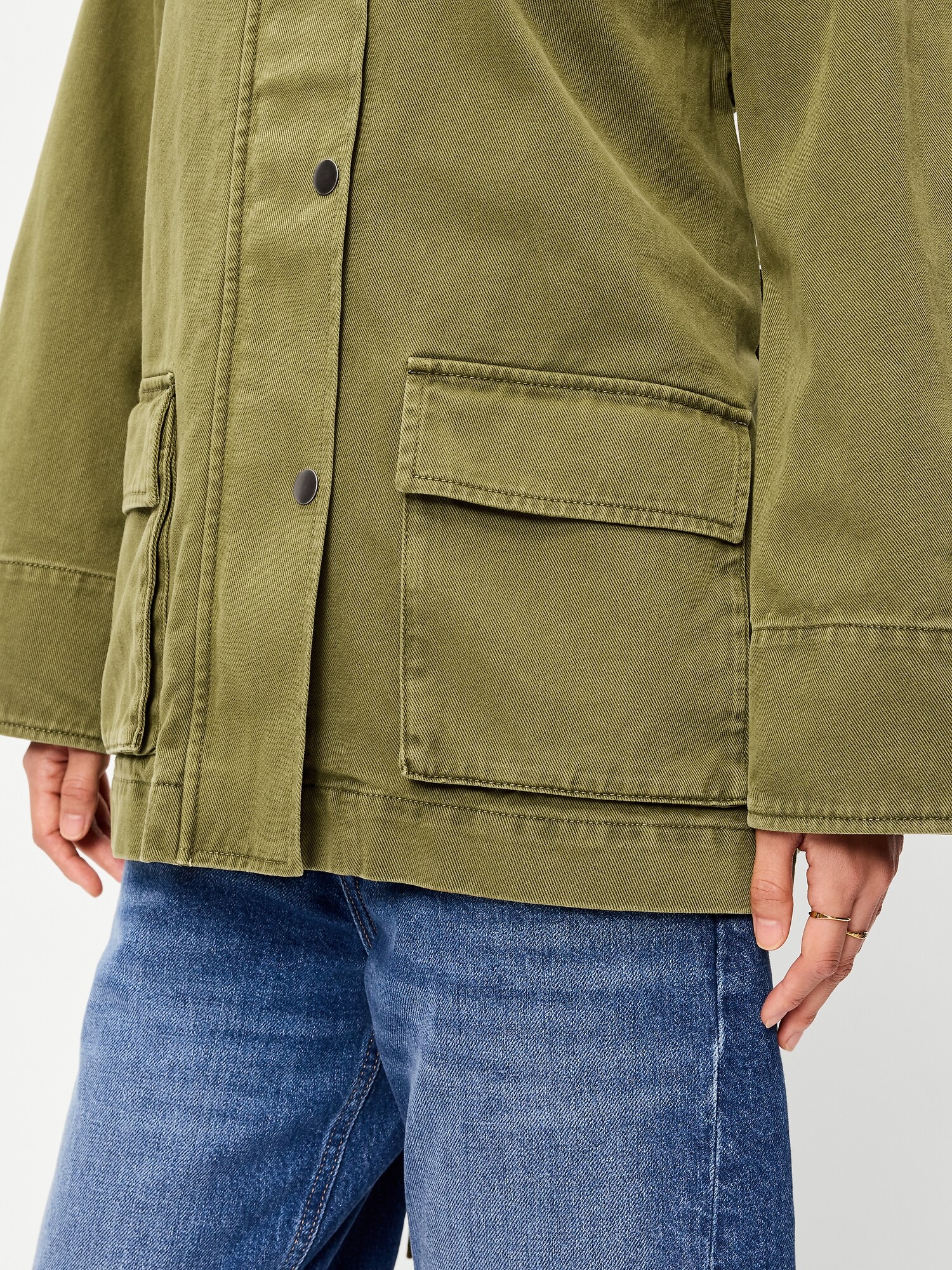 Женская куртка Old Navy Belted Utility, цвет: Зелёный — фото 6