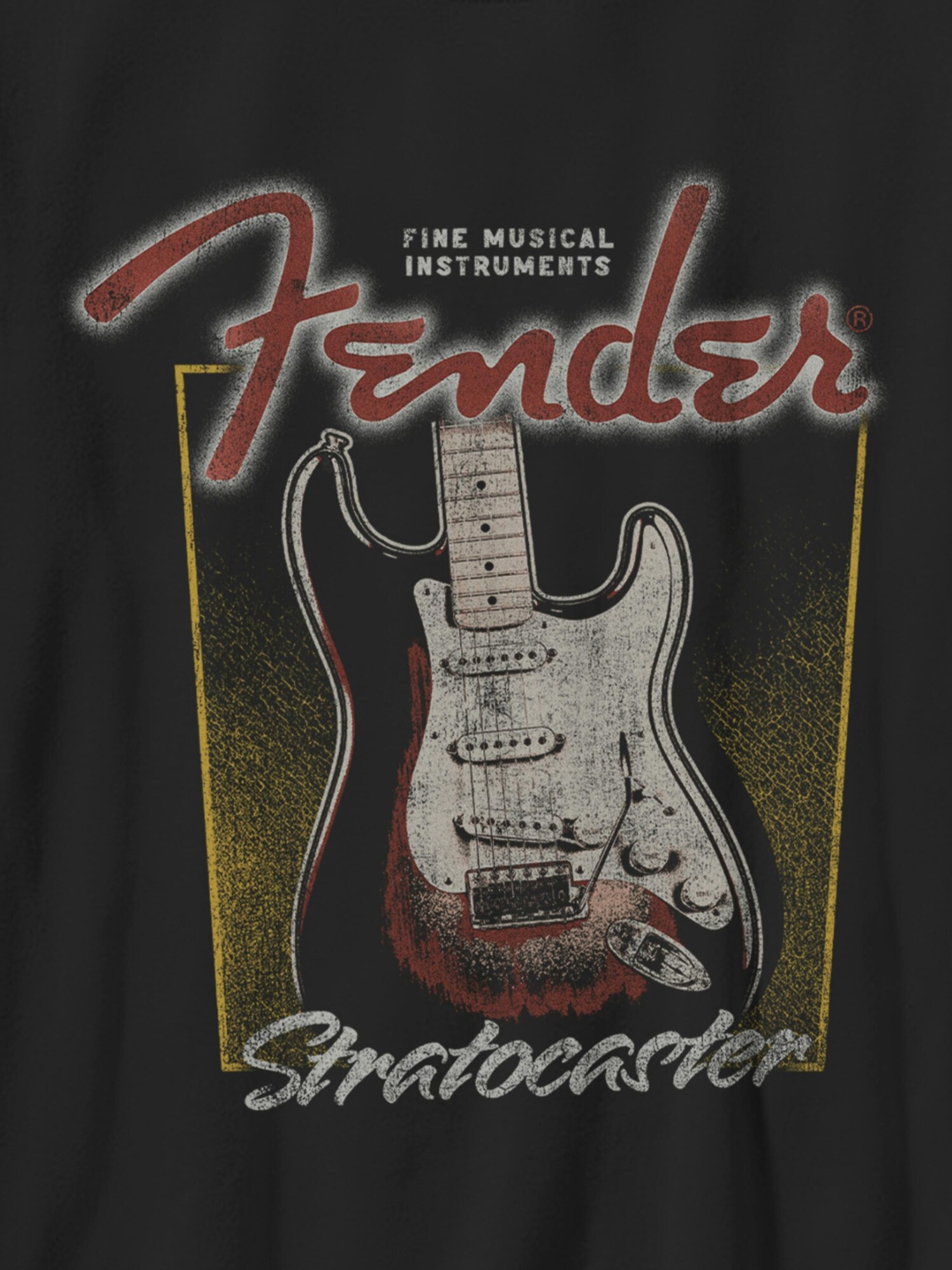 Детская футболка Old Navy Fender Madeworn с принтом, цвет: Чёрный — фото 2