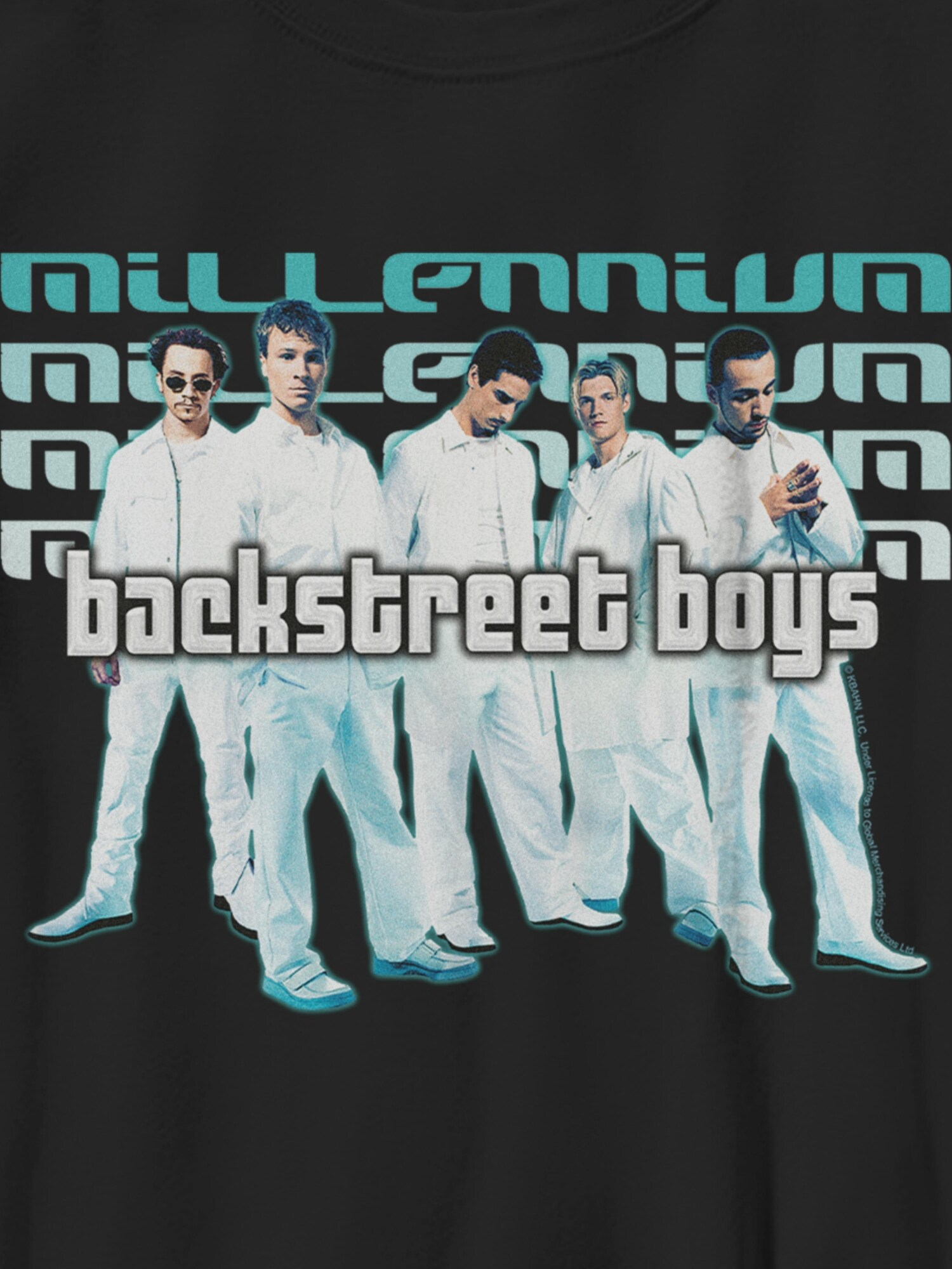 Детская футболка Old Navy Backstreet Kids Millennium с принтом, цвет: Чёрный — фото 2