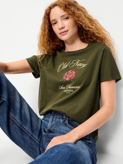 EveryWear Crew-Neck Logo-Graphic T-Shirt