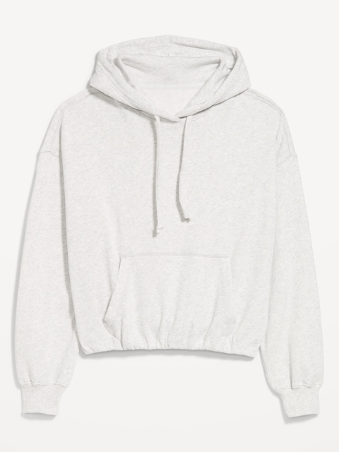 SoComfy Bubble-Hem Hoodie Sweatshirt
