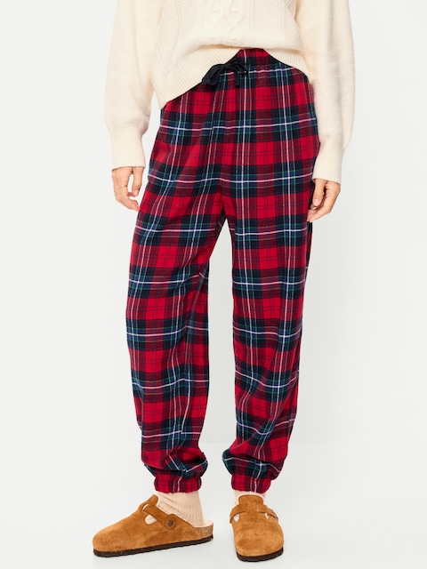 Flannel Pajama Joggers for Women
