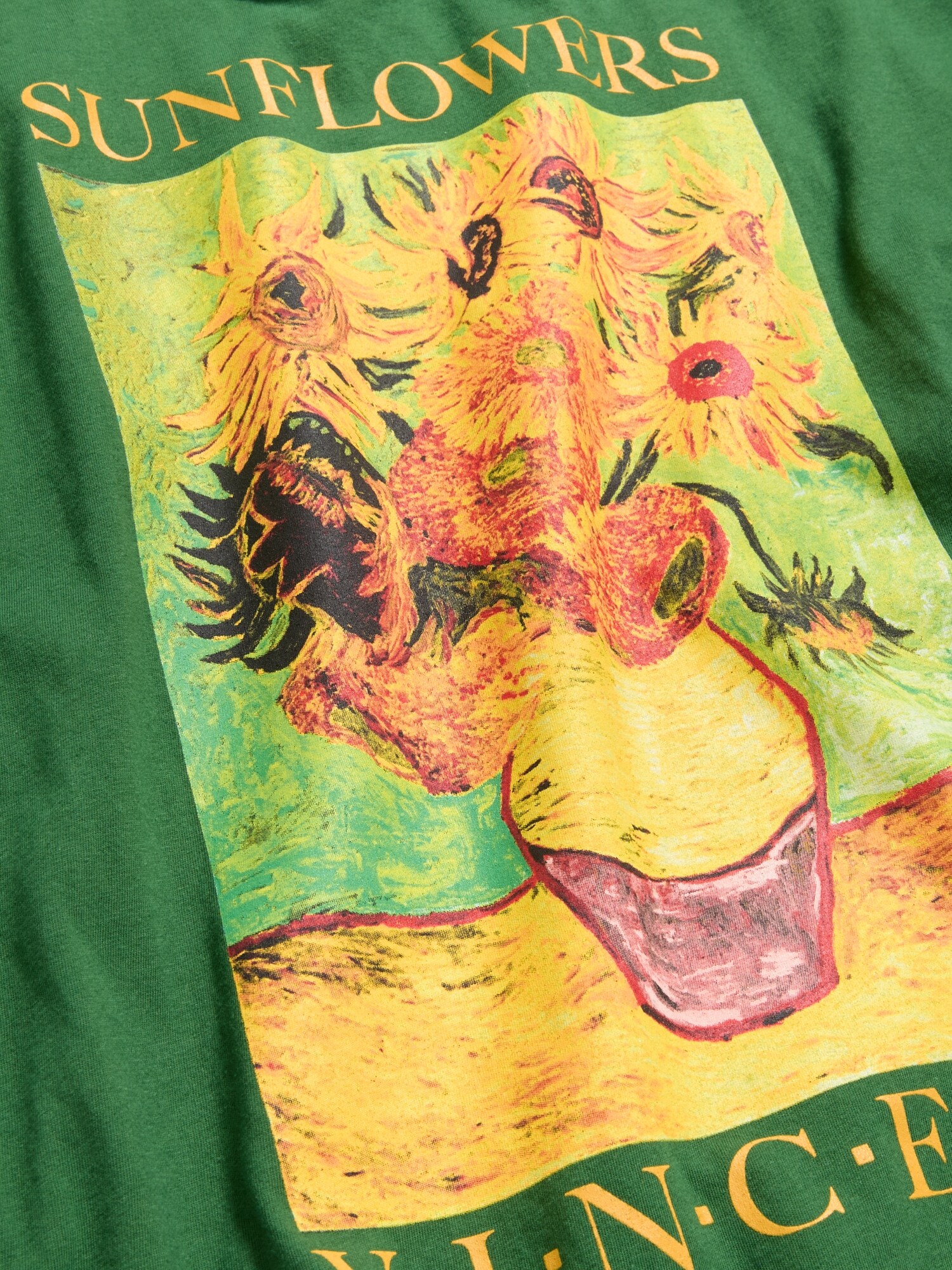 Женская футболка Old Navy Vincent Van Gogh Oversized Tunic, цвет: Сосновый — фото 4