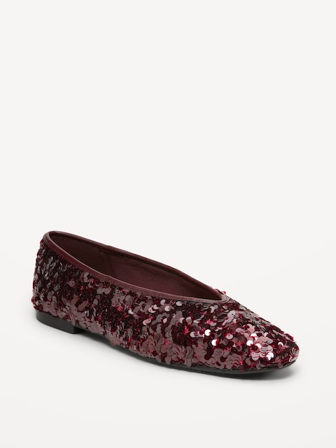 V-Cut Ballet Flats