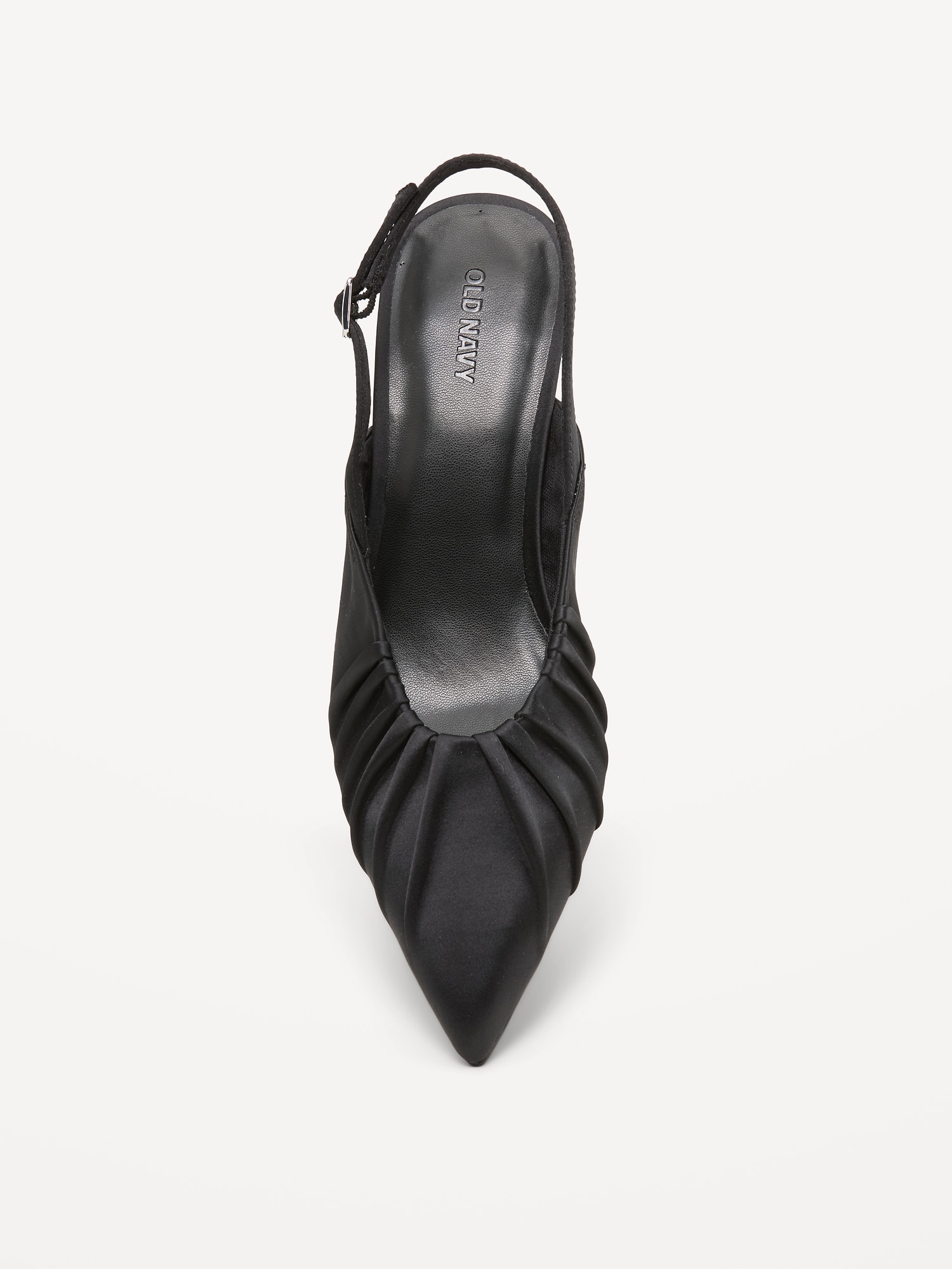 Pointed-Toe Slingback Satin Heels for Women
