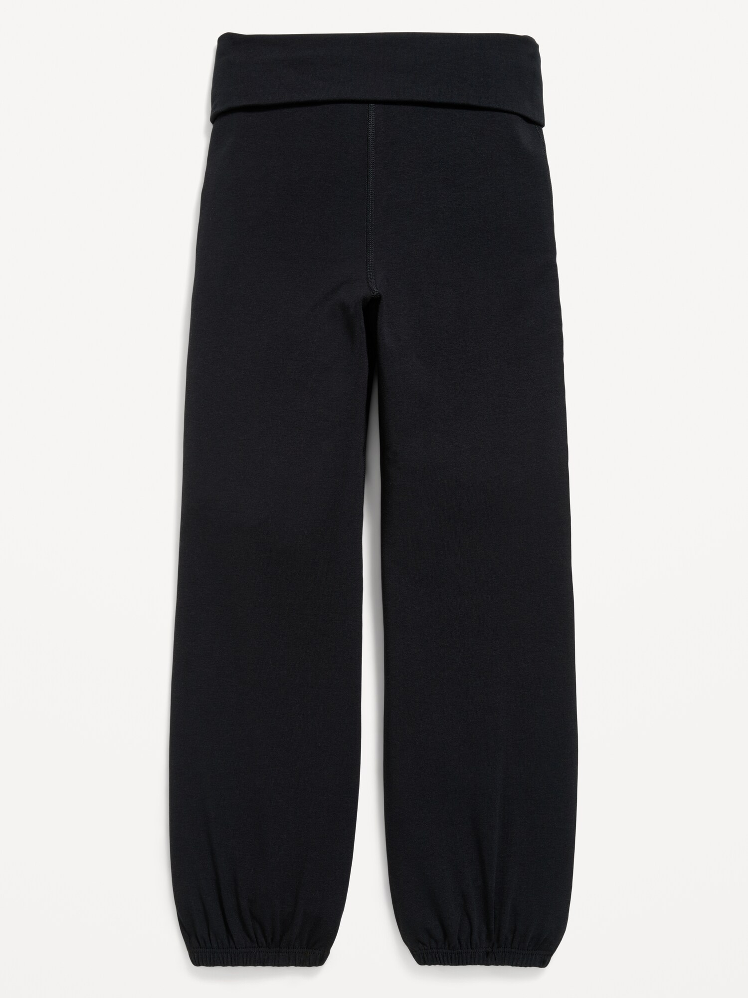 Брюки Old Navy High-Waisted PowerChill Bubble Joggers для девочек, цвет: Чёрный — фото 2