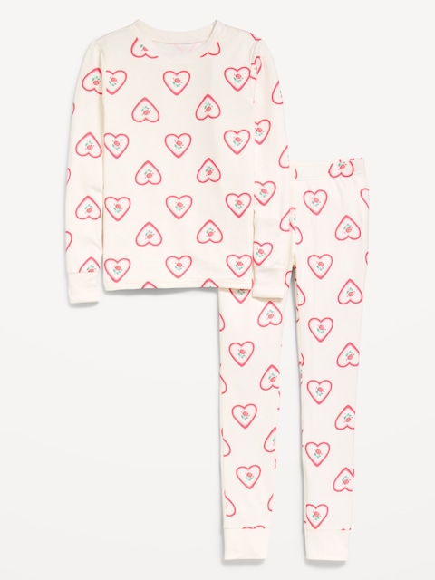 Printed Snug-Fit Pajama Set for Girls