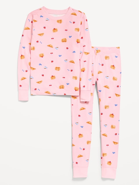 Printed Snug-Fit Pajama Set for Girls
