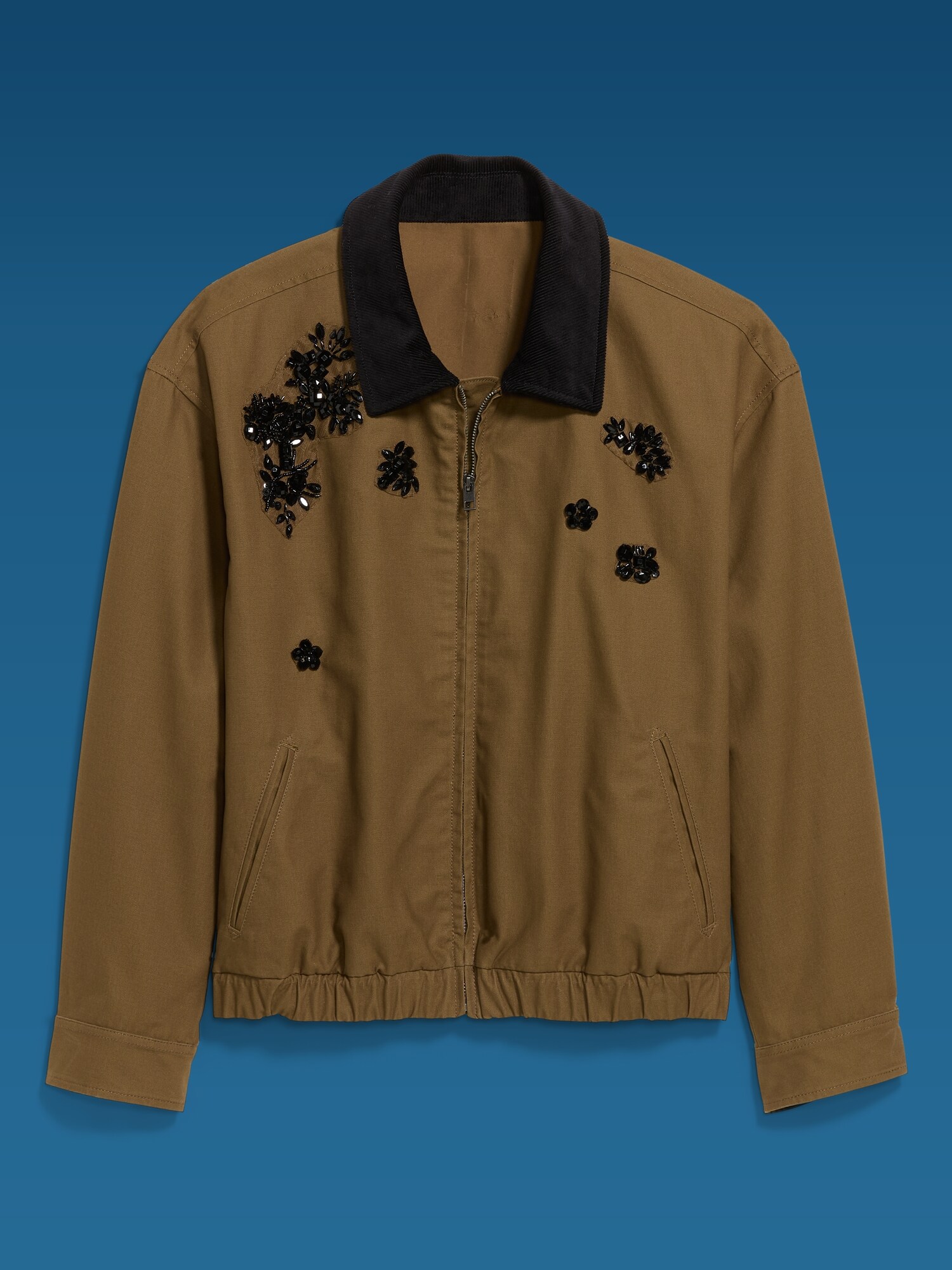 Женская куртка-бомбер Old Navy x Altuzarra Barn с декором, цвет: Коричневый трюфельный — фото 6