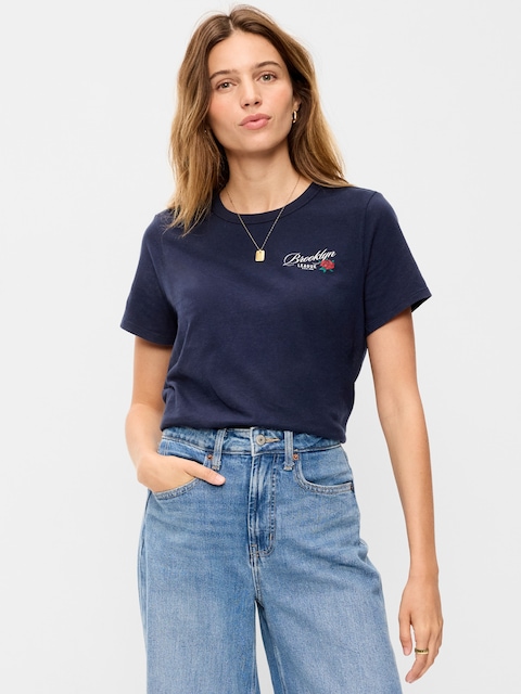EveryWear Crew-Neck Graphic T-Shirt