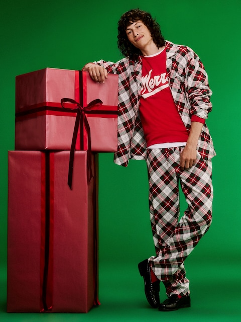 Flannel Pajama Pant Set for Men