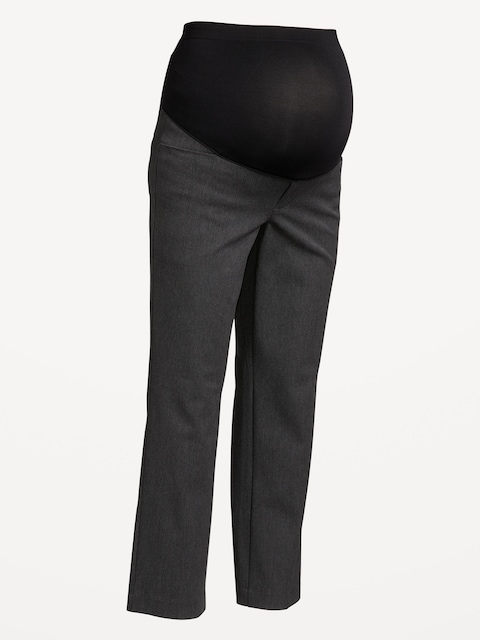 Maternity Full-Panel Pixie Straight Pants