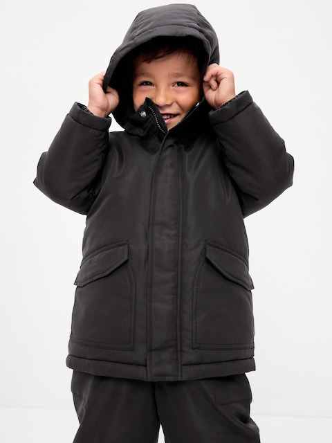Water-Resistant Snow Jacket for Toddler Boys