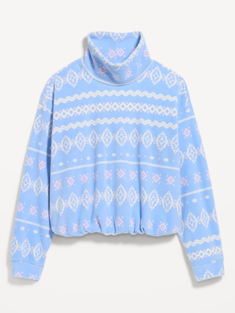 Performance Fleece Bubble-Hem Popover