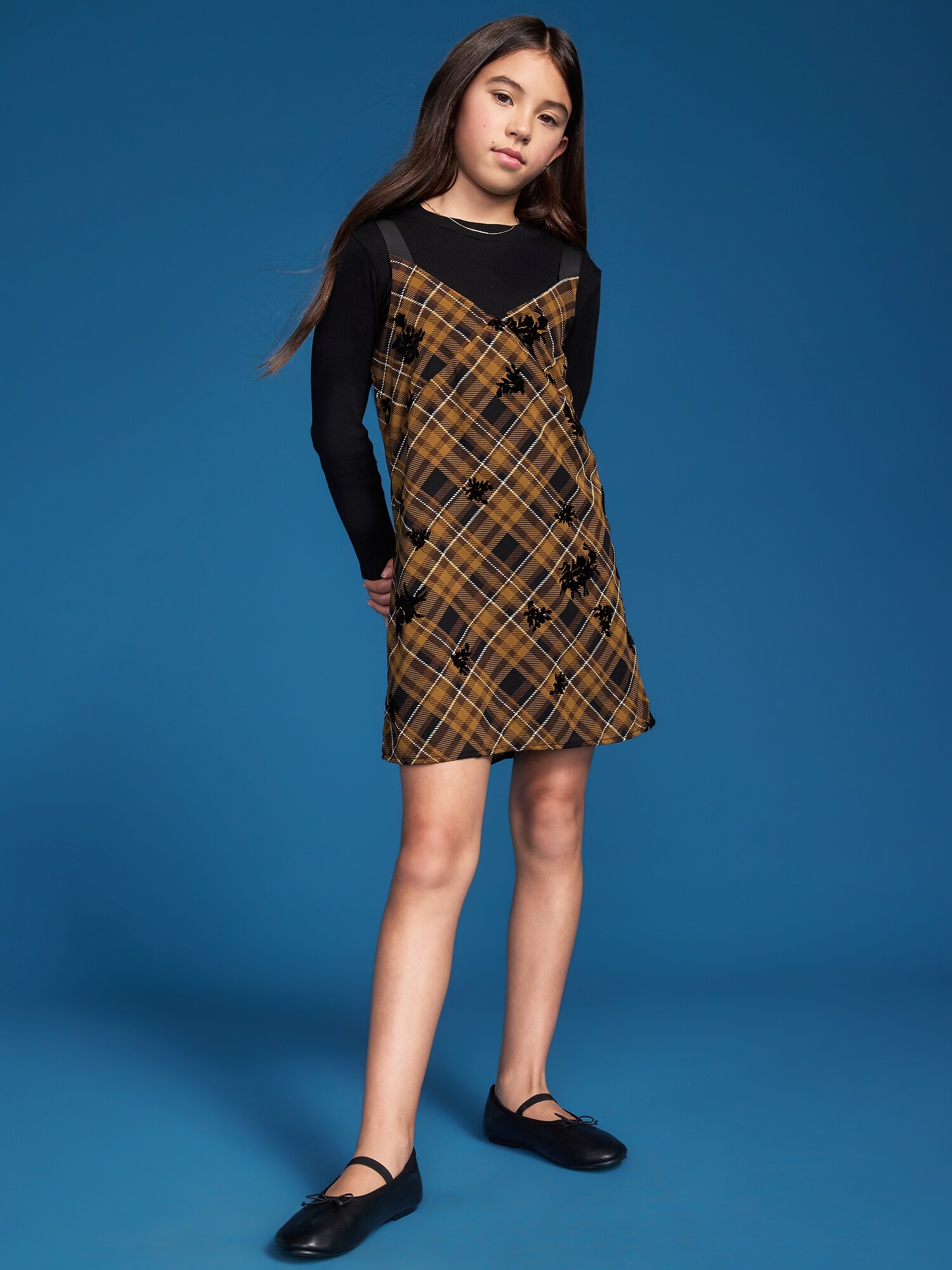 Детский комплект Old Navy x Altuzarra для девочек: топ с воротником-стойкой и платье, цвет: Grasscloth