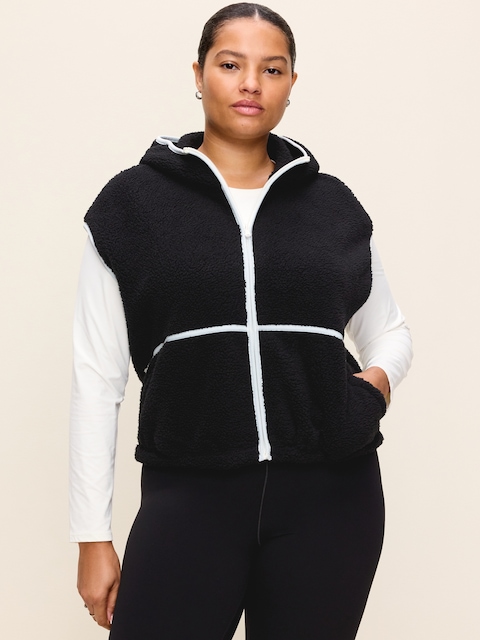 Hooded Sherpa Vest