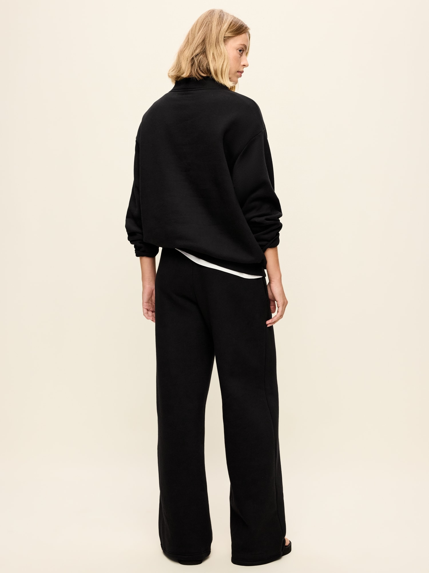 High-Waisted Baseline Fleece Wide-Leg Sweatpants