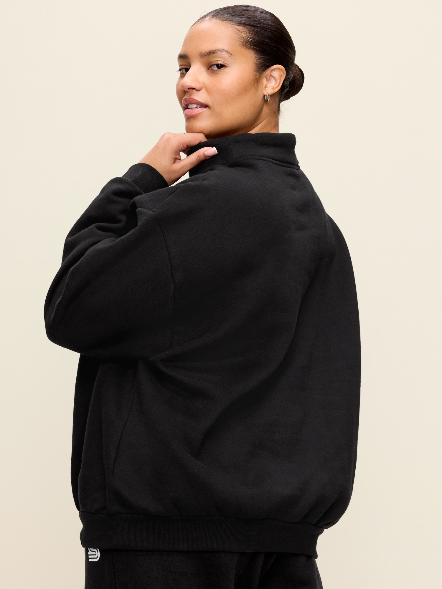 Baseline Fleece Mock-Neck Sweater