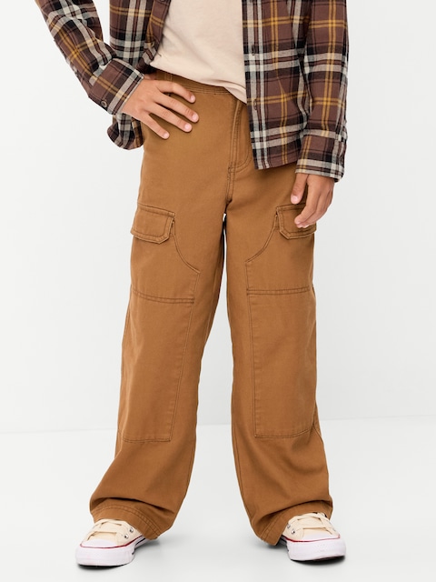 Baggy Cargo Canvas Pants for Boys