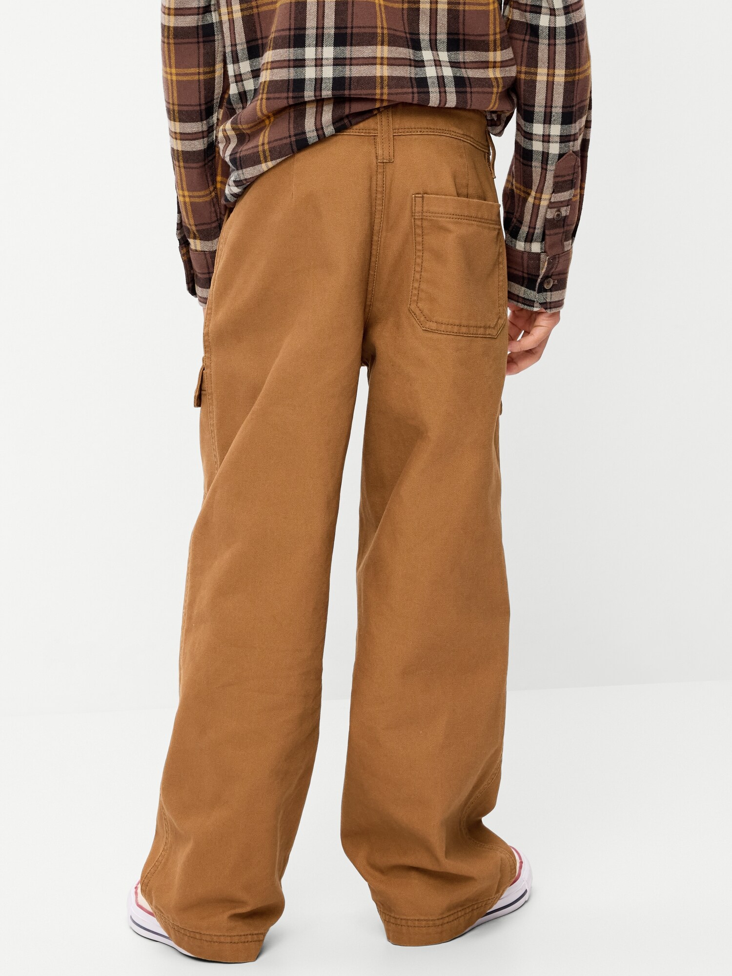 Брюки карго Old Navy Baggy из канваса для мальчиков, цвет: Карамельный коричневый — фото 2