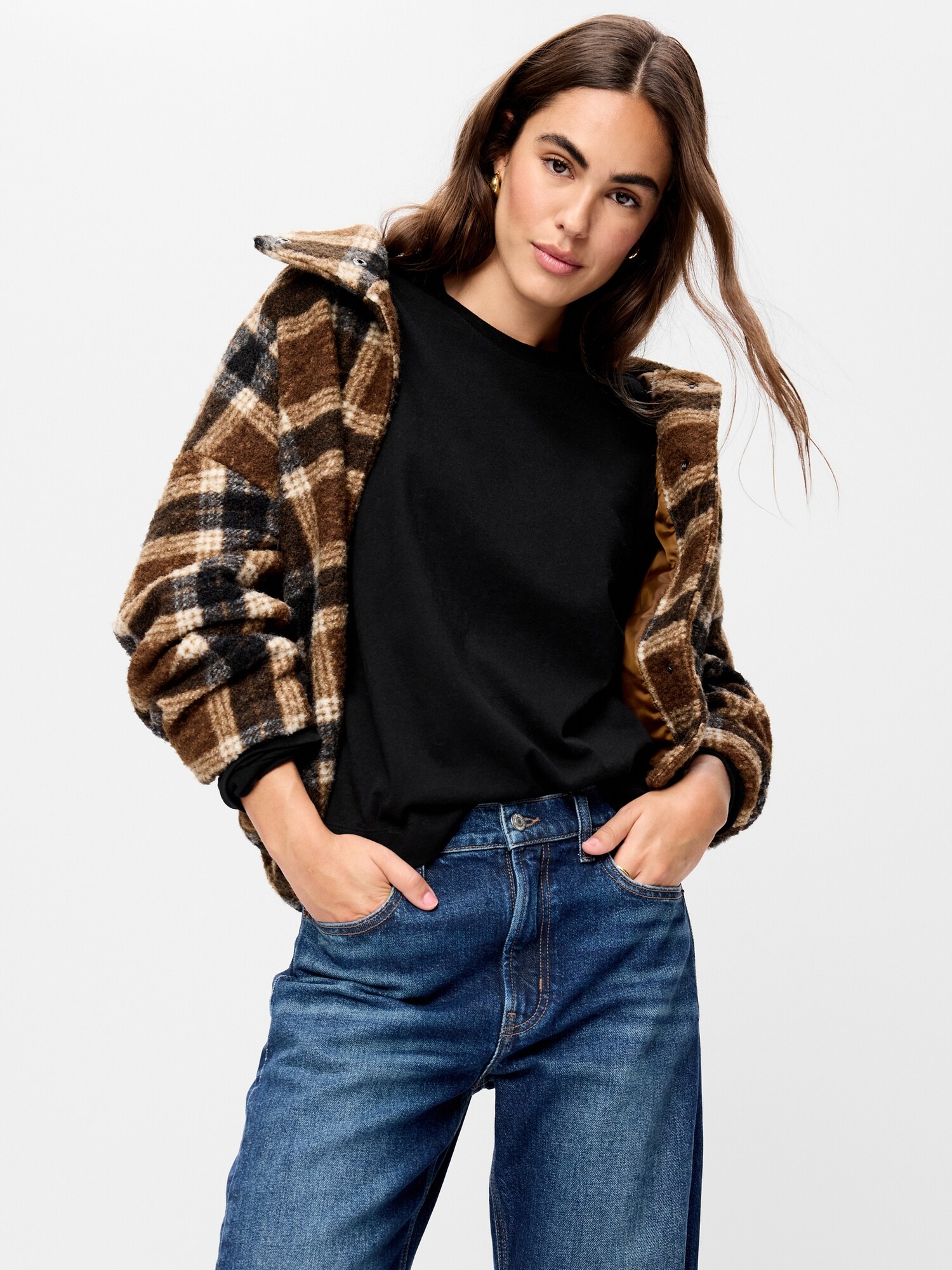 Женская футболка Old Navy Vintage Long-Sleeve Crew-Neck, цвет: Чёрный — фото 3