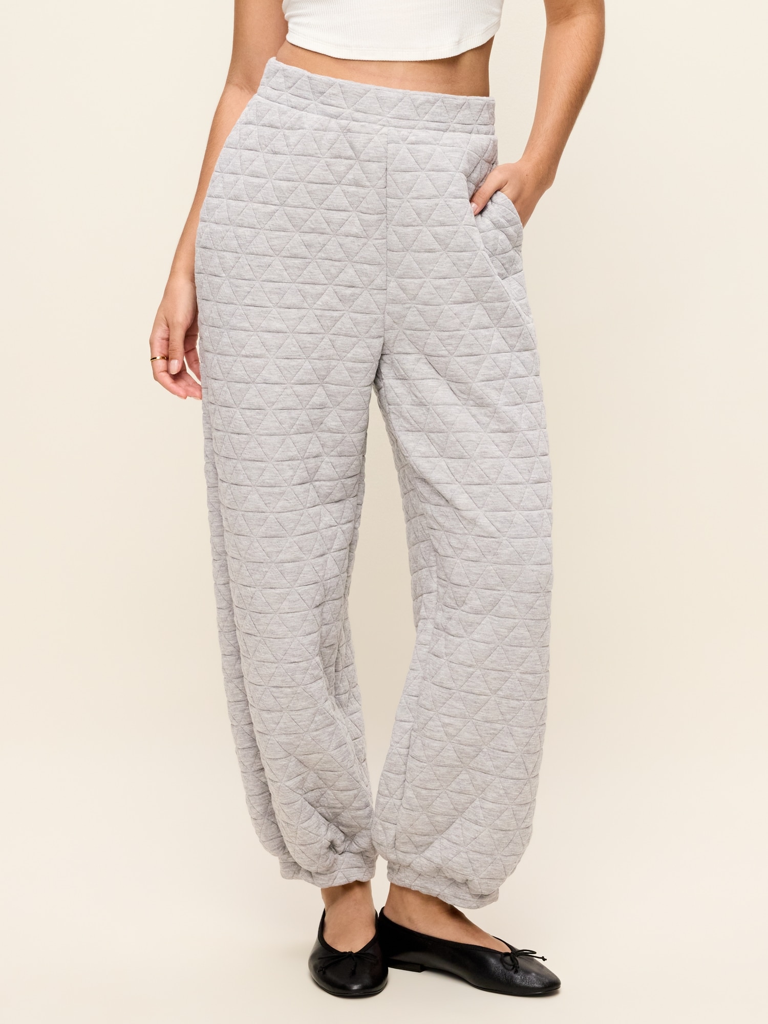 Quilted Bounce Fleece Sweatpants
